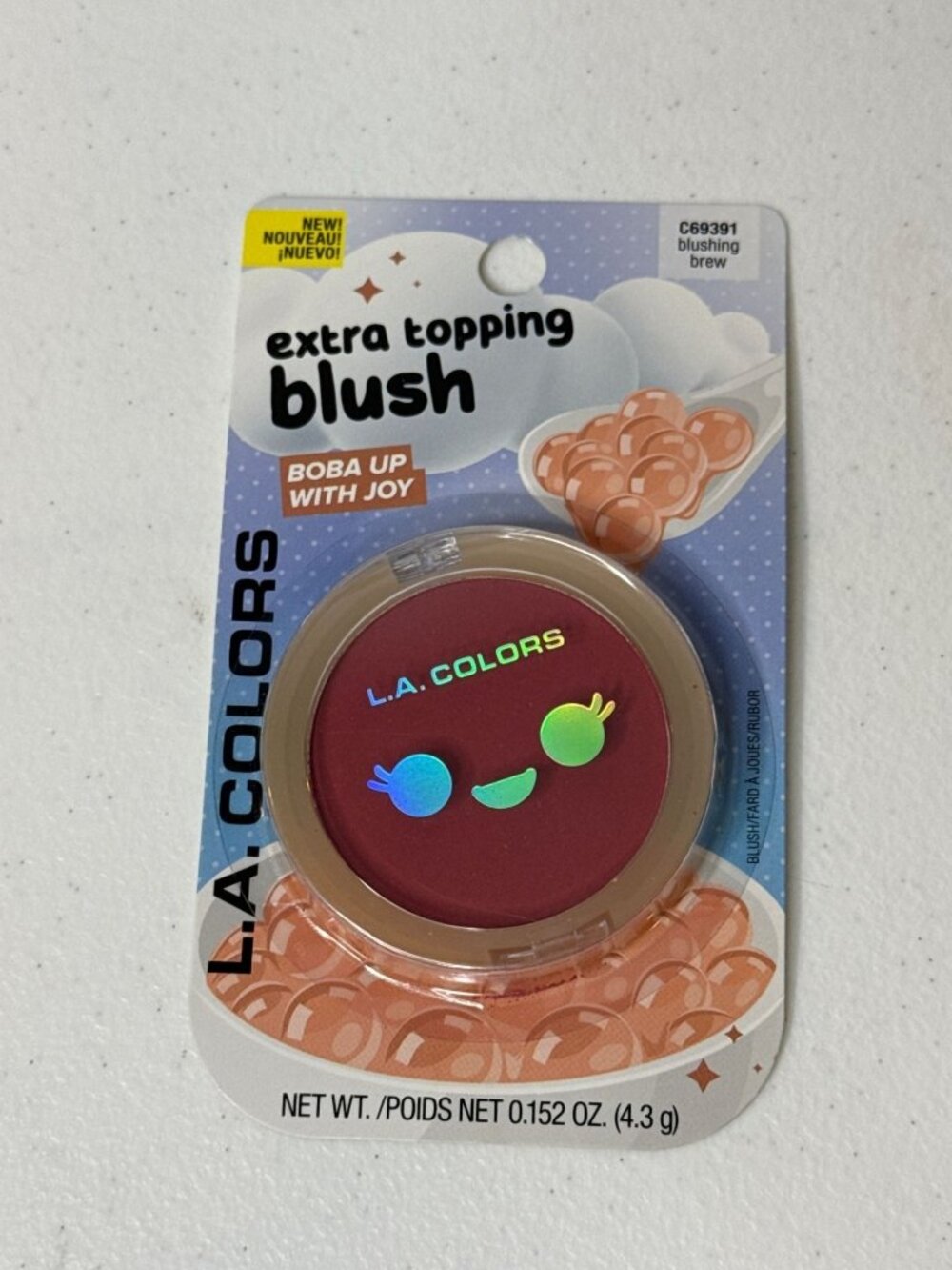 L.A. Colors Extra Topping Blush Blushing Brew Boba New